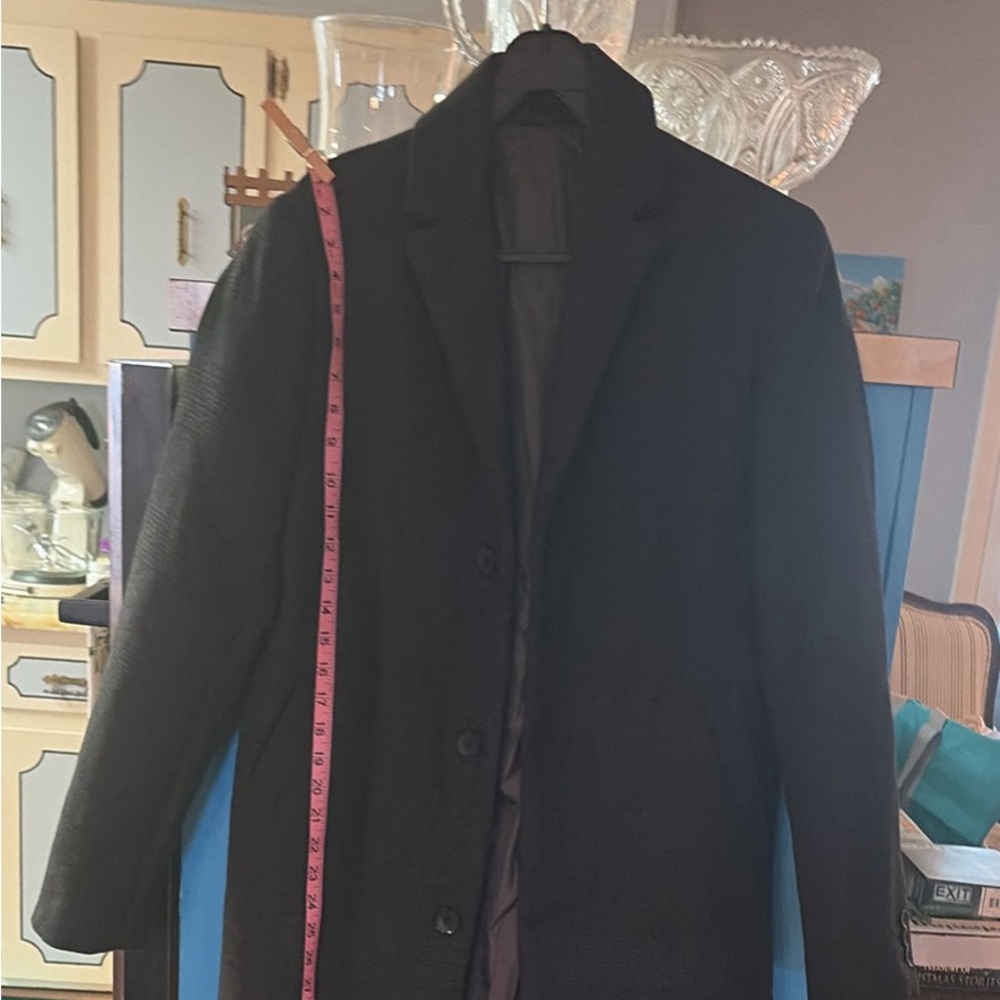 Elegant Black Men's Top Coat